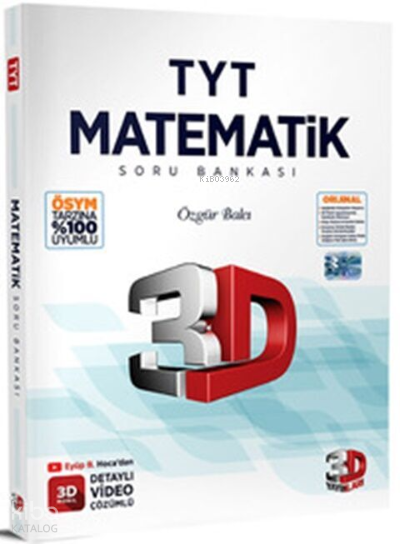 9786051949291-1 3D Yayınları TYT Matematik Soru Bankası - Görsel 1