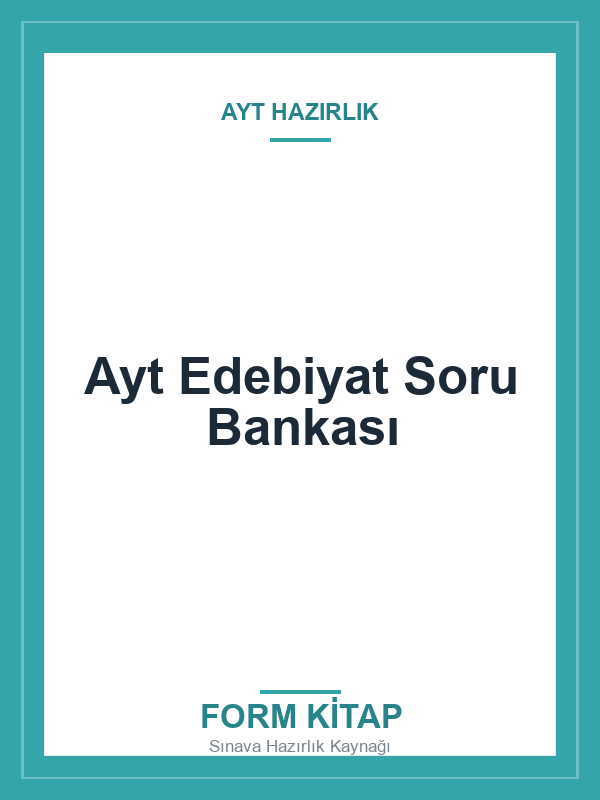 Ayt-Edebiyat-Soru-Bankasi Ayt Edebiyat Soru Bankası - Görsel 1