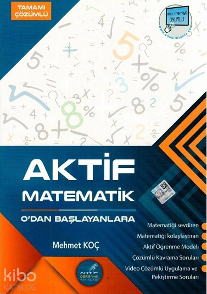 9786056955723 Aktif Öğrenme Yayınları Aktif TYT Matematik Soru Bankası - Görsel 1