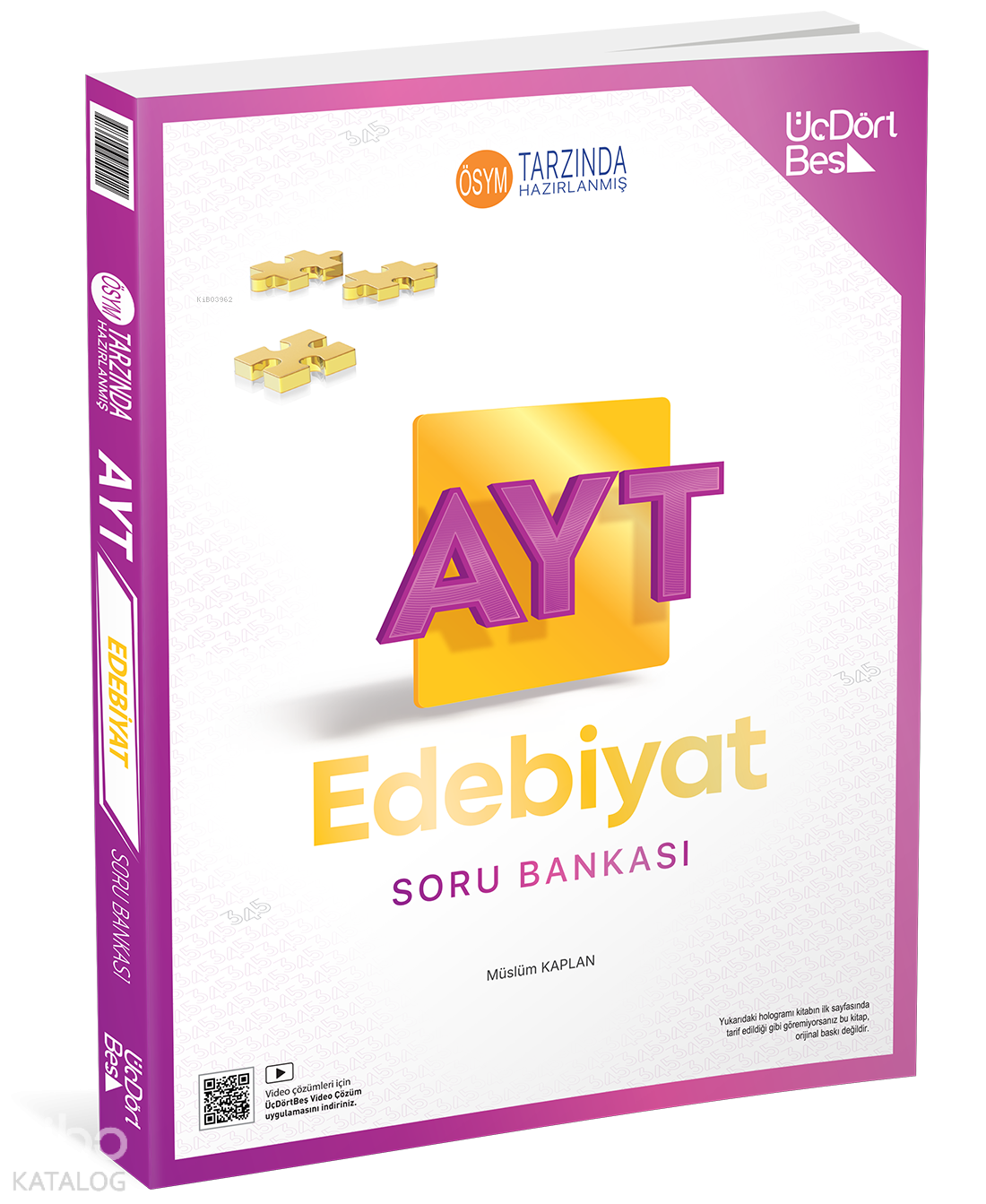 9786056959011 Üç Dört Beş Yayınları AYT Edebiyat Soru Bankası - Görsel 1