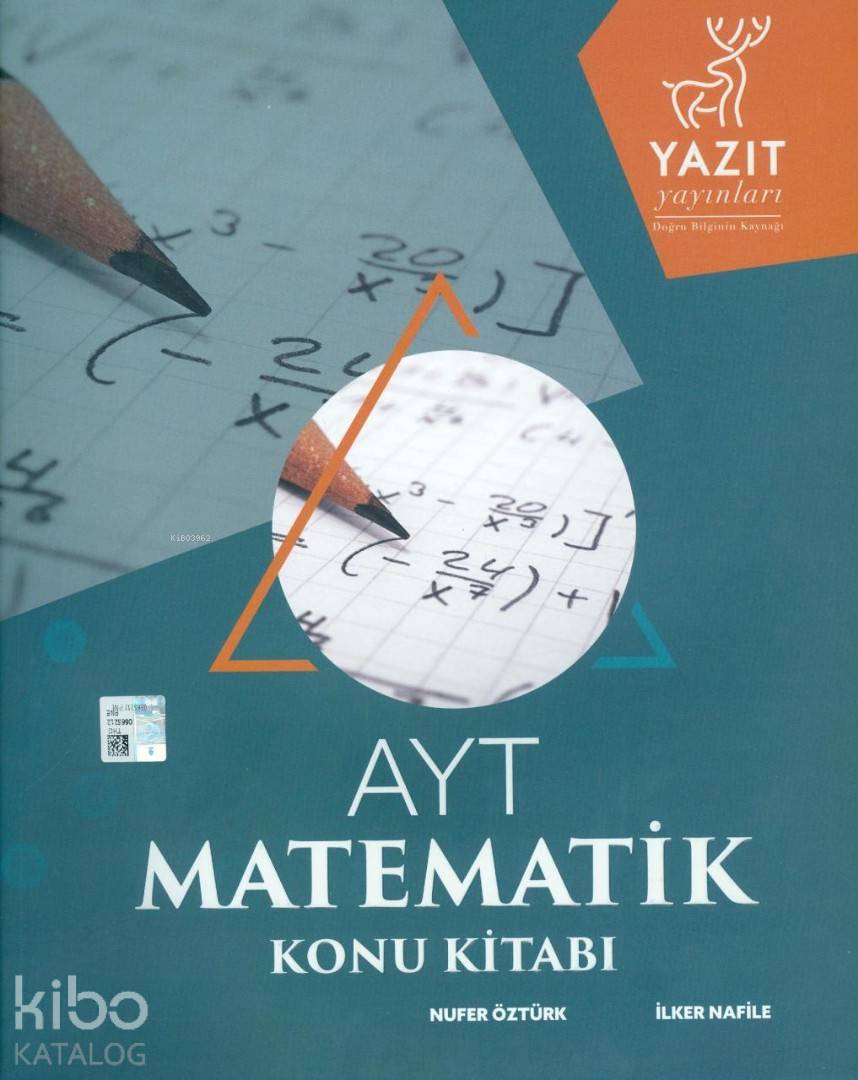 9786057705136 Yazıt Yayınları AYT Matematik Konu Kitabı Yazıt - Görsel 1