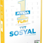 ÜÇ DÖRT BEŞ YAYINLARI - 1 Ayda Tüm TYT Sosyal Soru Bankası