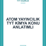 ATOM YAYINCILIK TYT KİMYA KONU ANLATIMLI