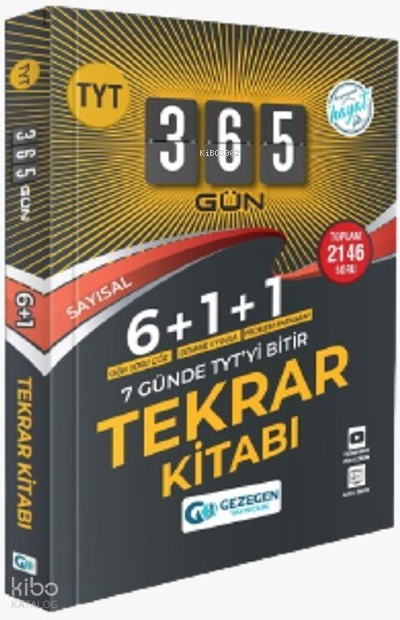 9786257466875-1 TYT KAMP KİTABI 6+1+1 TEKRAR KİTABI (SAYISAL) - Görsel 1