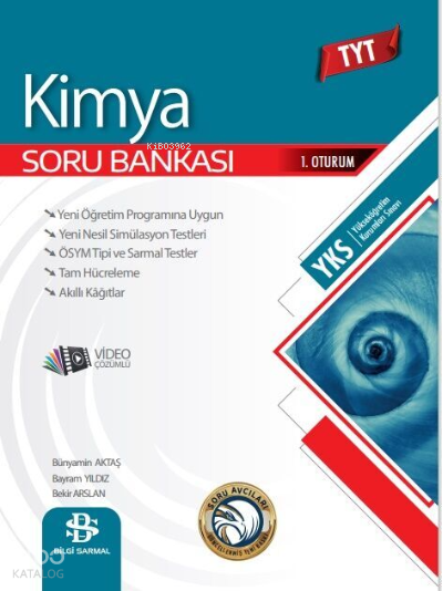 9786258070262 Bilgi Sarmal TYT Kimya Soru Bankası - Görsel 1