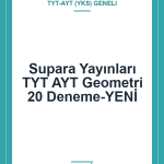 Supara Yayınları TYT AYT Geometri 20 Deneme-YENİ