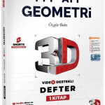 3D Yayınları TYT AYT Geometri Video Destekli Defter 1. Kitap