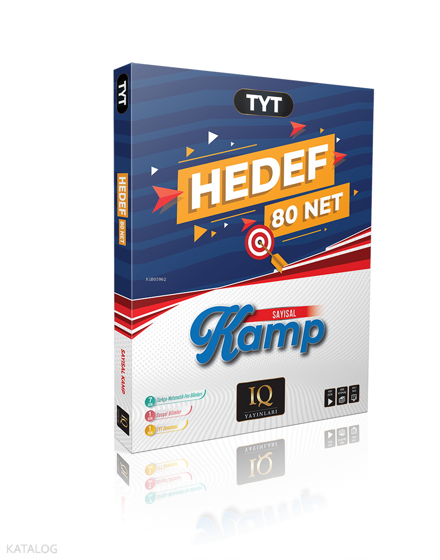 9786259571621-1 IQ Yayınları Tyt Hedef 80 Sayısal Kamp - Görsel 1