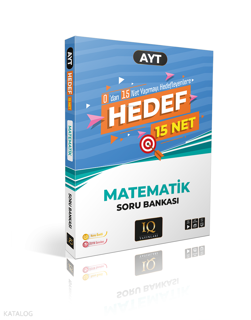 9786259582870-1 IQ Yayınları Ayt Matematik (Hedef 15) Soru Bankası - Görsel 1
