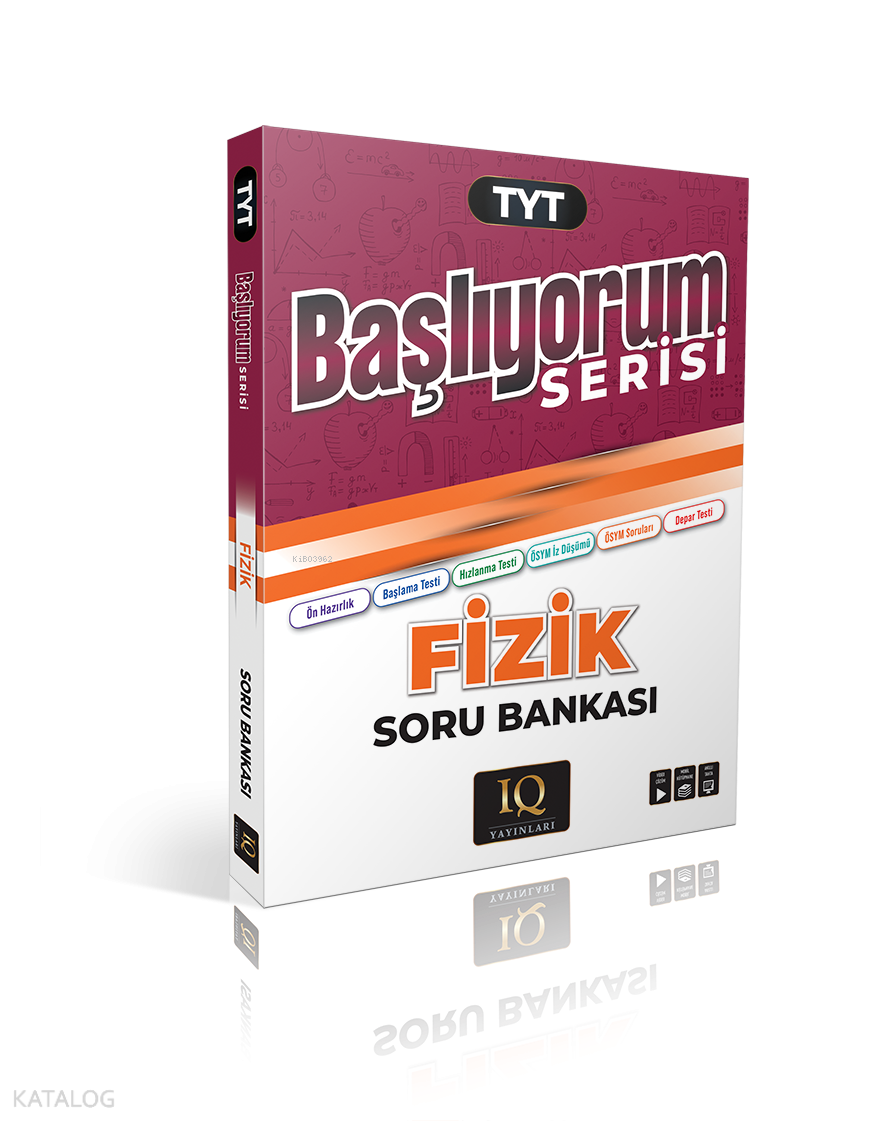9786259601151 IQ Yayınları TYT Fizik Başlıyorum Soru Bankası - Görsel 1