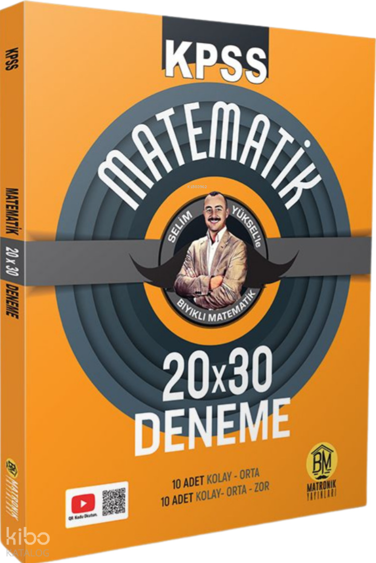 9786259617664 KPSS Matematik 20x30 Deneme Sınavı - Görsel 1